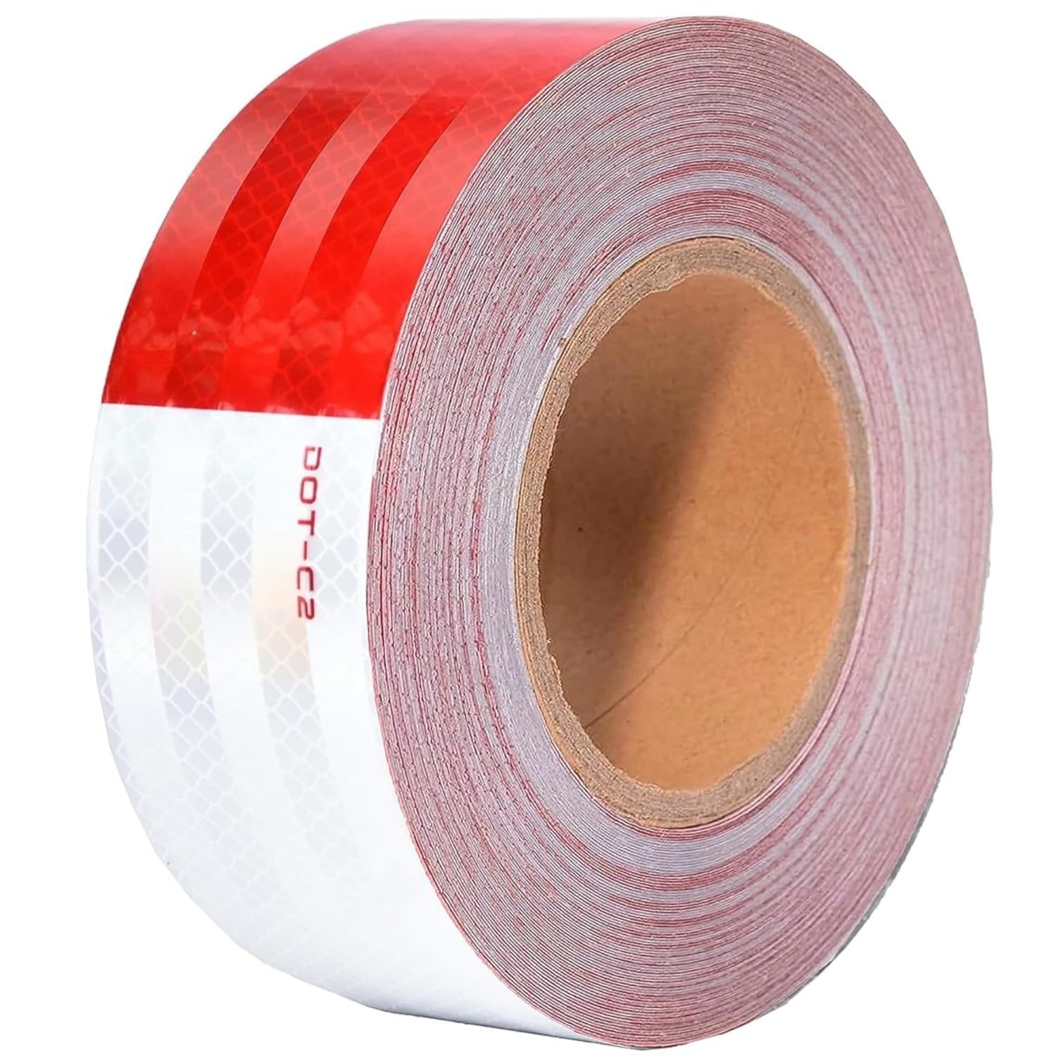 2 Inch x 160 Feet DOT-C2 Reflective Tape Red White Reflective Tape Outdoor Wa…