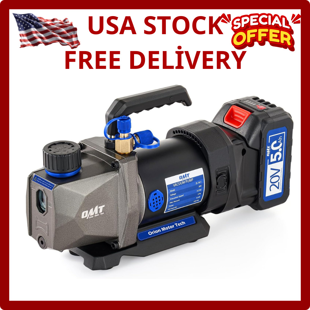 Lightweight Cordless HVAC Vacuum Pump: 70-Min Operation for On-the-Go Services