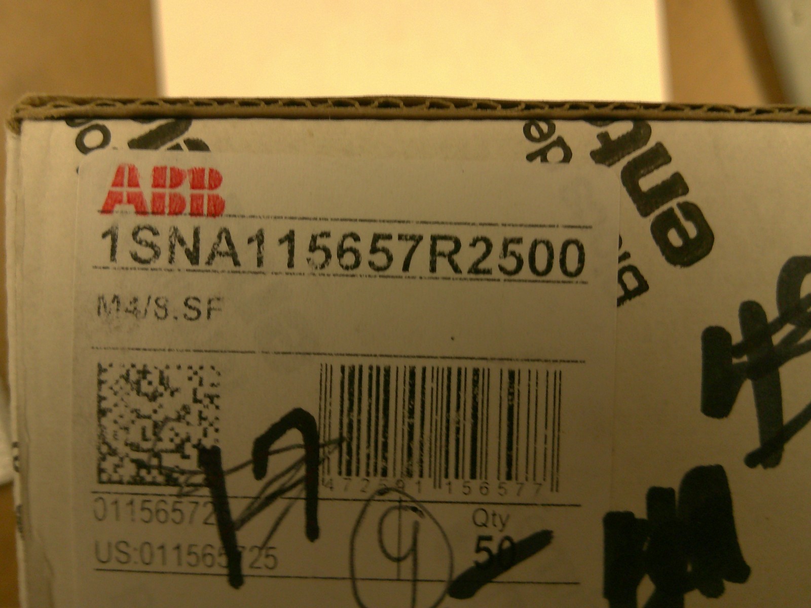 ENTRELEC 0115 657.25 ABB 1SNA115657R2500– 9PCS NEW