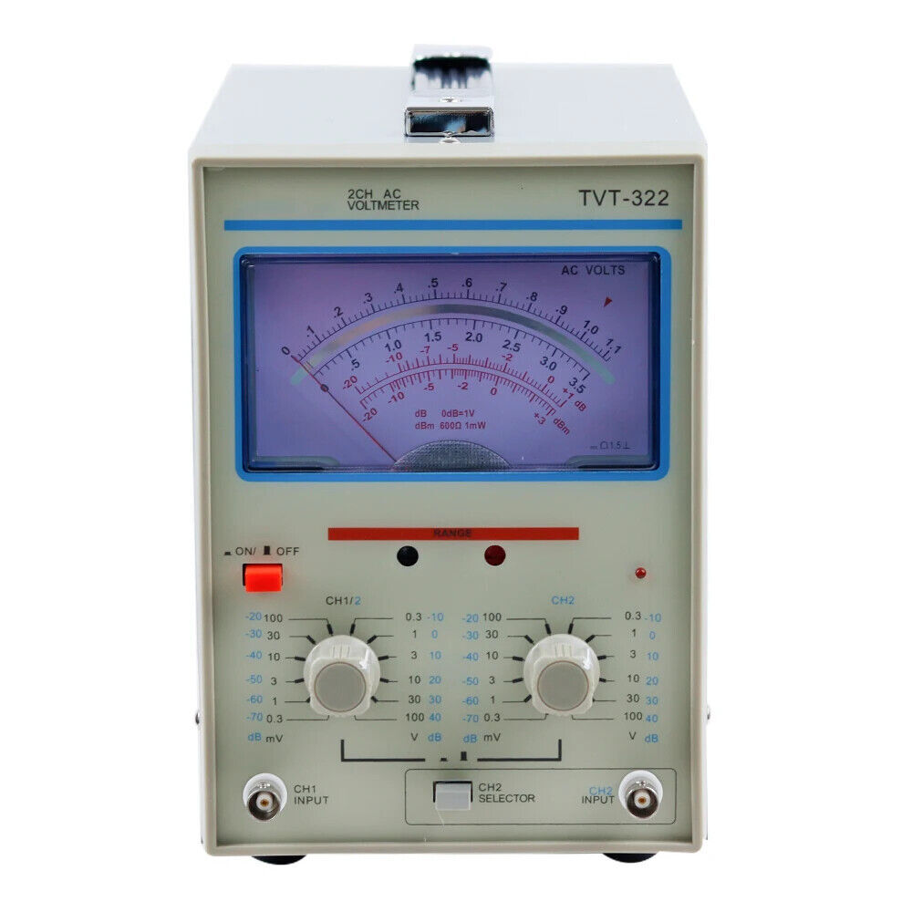 TVT-322 Dual Channel Milivoltmeter Double Needle Millivoltmeter New Design
