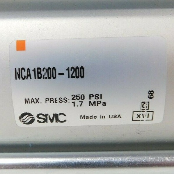 SMC Pneumatic Tie Rod Cylinder 2″ Bore 12″ Stroke NCA1B200-1200 Air Cushion