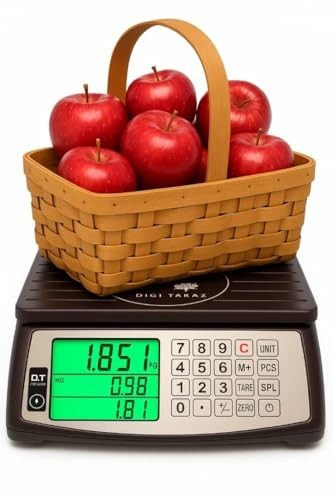 Commercial Price Computing Scale 66lb/30kg – Waterproof, Rechargeable, Large LCD