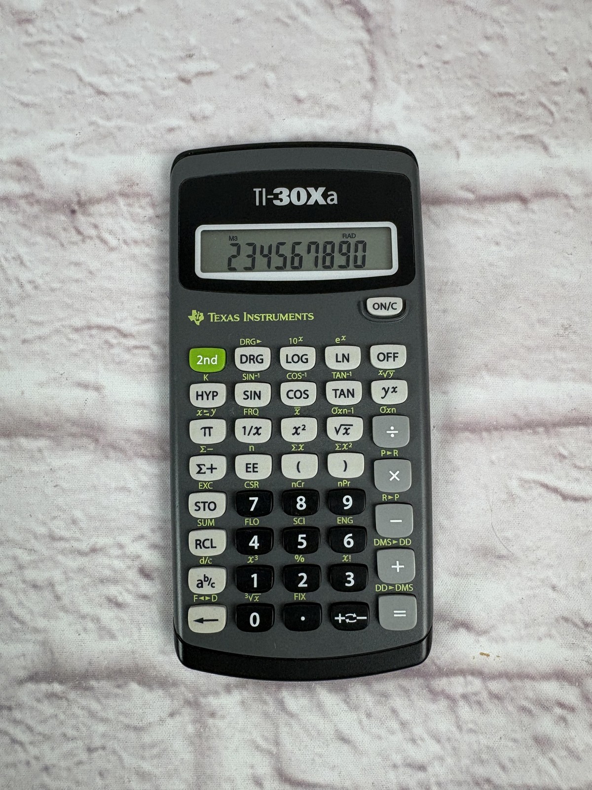 Texas Instruments TI-30X IIS Scientific Calculator Handheld Solar Battery Black