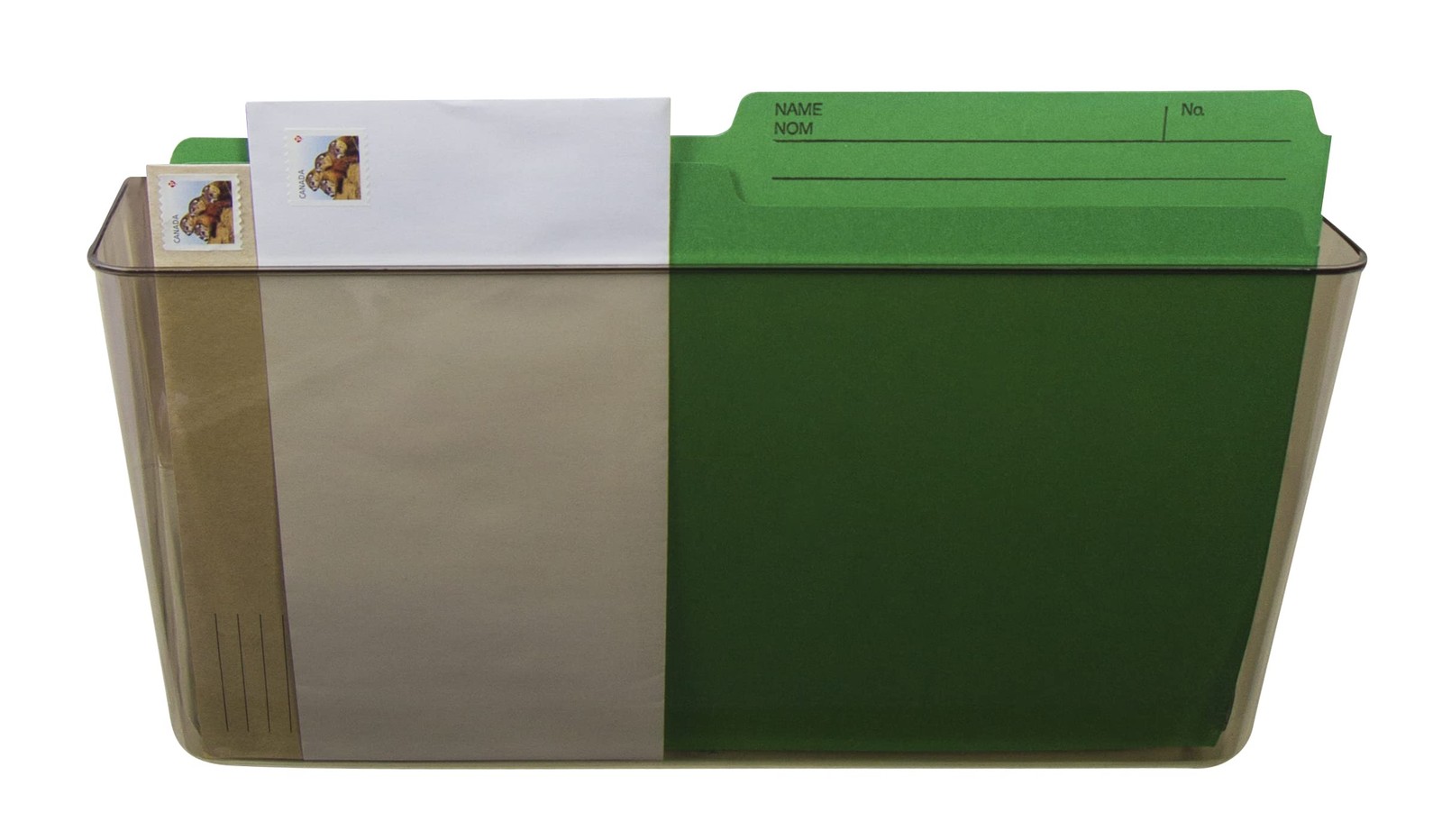 Storex Wall File 13 X 4 X 7 Inches Letter Smoke Case Of 6 70220A06C