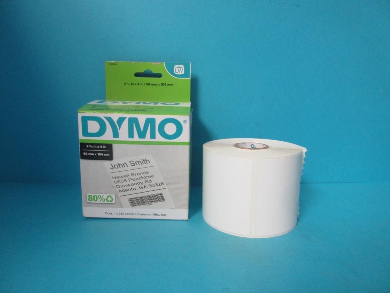 DYMO LabelWriter Shipping Labels 2 5/16 x 4 White 250 Labels/Roll 1763982