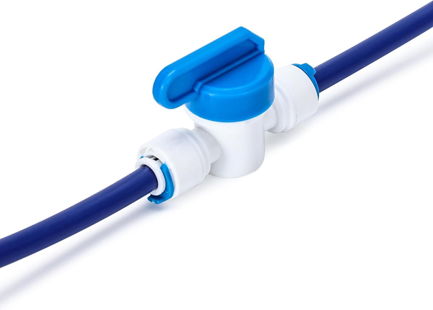 1/4 OD Quick Connect Push in to Connect Water Tube Fitting (Ball Valve + T + L