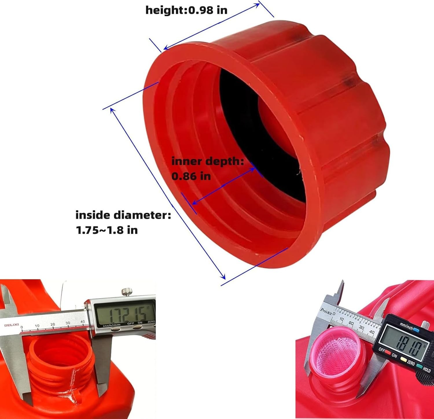 Upgrade Your Fuel System – 5 Pack Gas Can Cap Replacement for 1-5 Gallon Tanks
