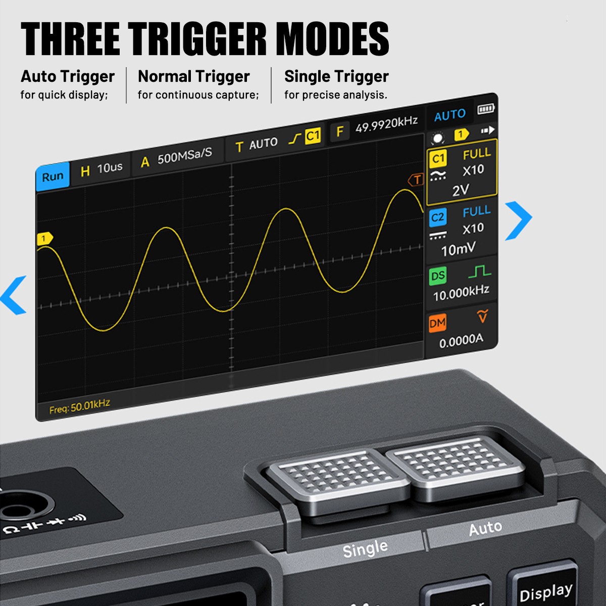 NEW FNIRSI 2D15P 100Mhz Digital Oscilloscope Multimeter DDS Signal Generator ..