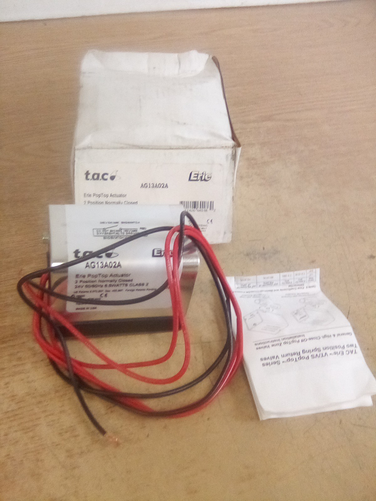 Erie AG13A02A Pop Top Actuator 24V 50/60Hz 6.5Watts