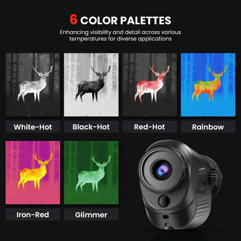 GOYOJO Thermal Imaging Monocular Infrared Night Vision Telescope 10mm/15mm Lens