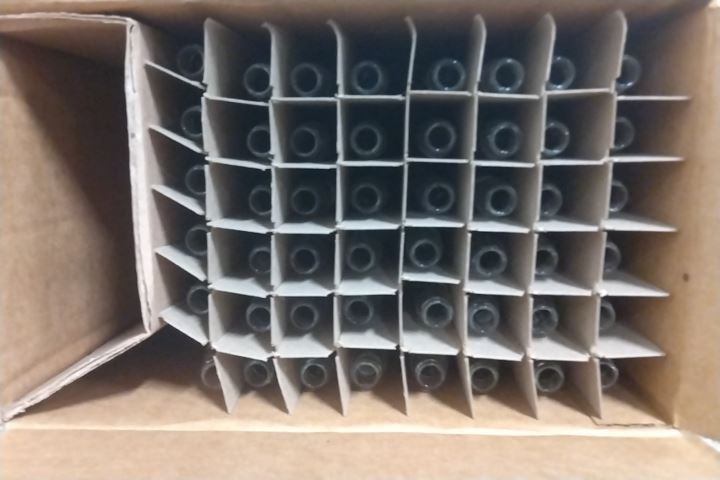 Pyrex 9825-22 48 Pk 50 mL Tube Capacity Glass Culture Tube with Screw Cap