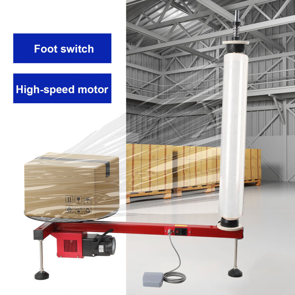 Big Stretch Film Wrapping Machine Dispenser Tools Pallet Packing Machine 220lb