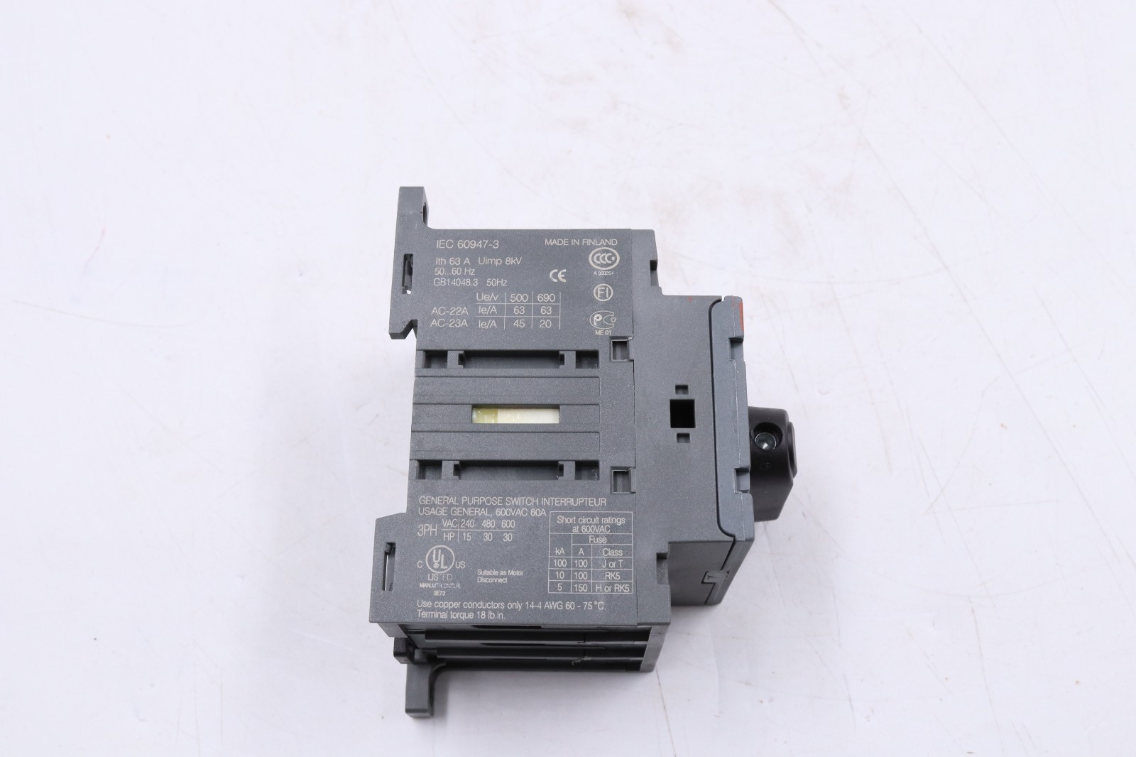 ABB OT63F3 MADE IN FINLAND