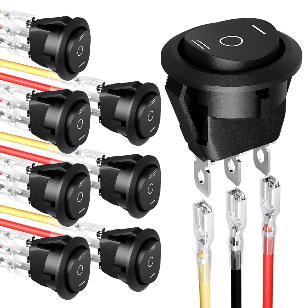 Waterproof three way rocker switch automotive marine