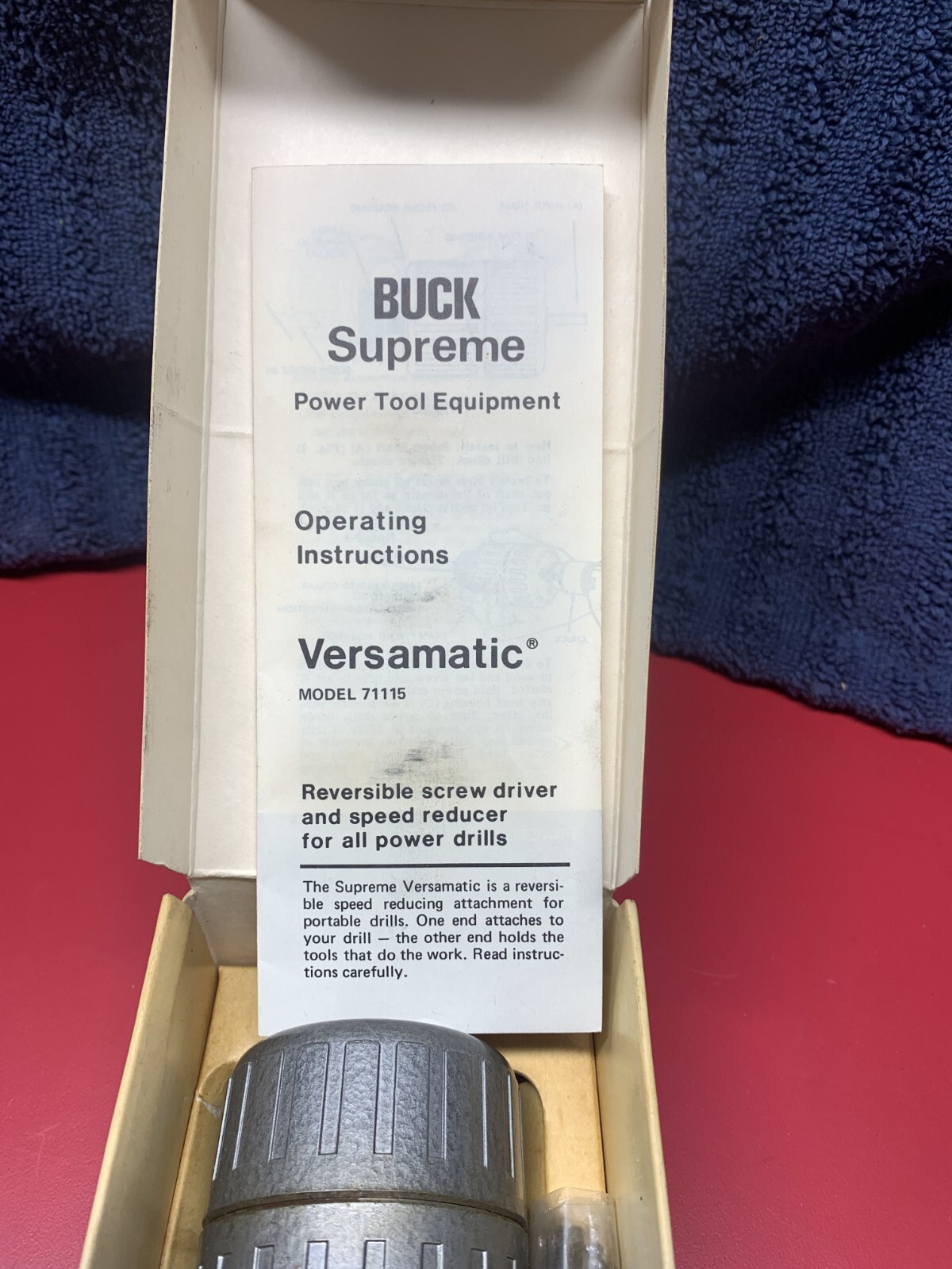 Machinist Tool: Buck Supreme Versamatic Reversable Speed reducer 4100 (NOS)