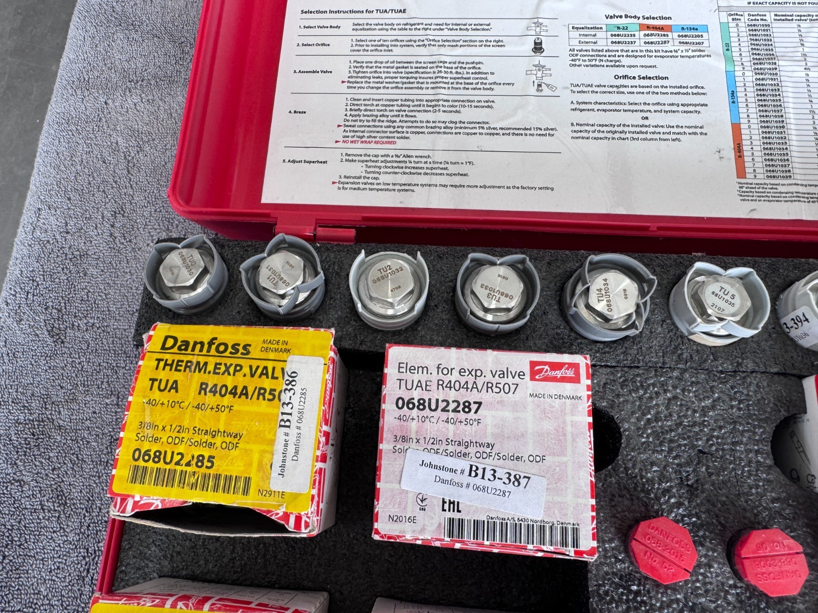 Unused – Danfoss 068U7001 Maximizer Sweat and Flare Kit Types T2/TE2/TUA/TUAE
