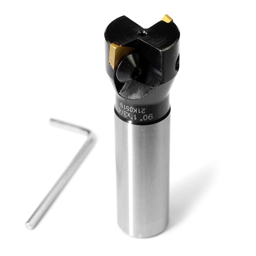OSCARBIDE 1″ Indexable End Mill 3/4″ Shank 3-1/4″ 1 inch Cutting Diameter