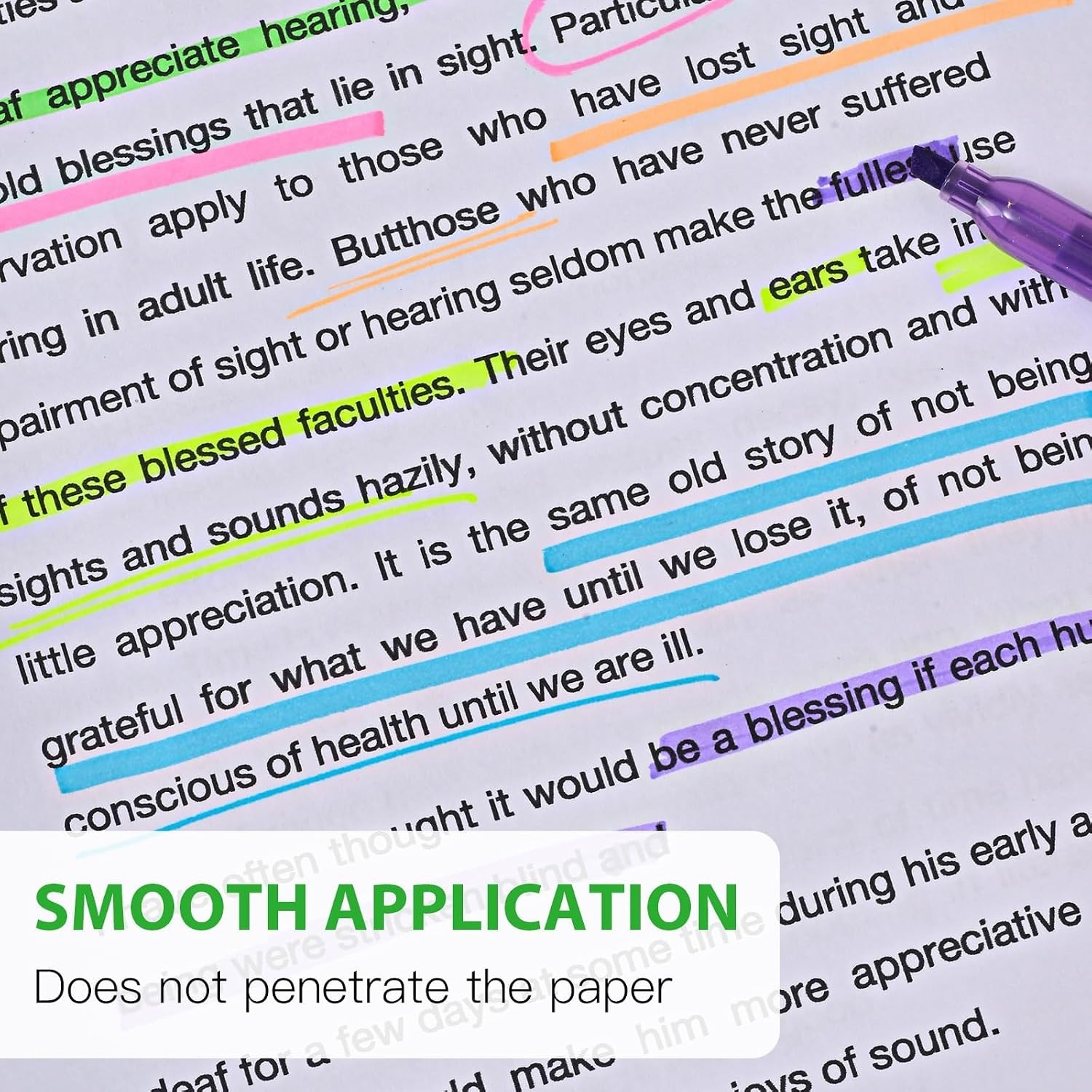 Highlighter 36 pack color highlighter color transparent visible fluorescent pen