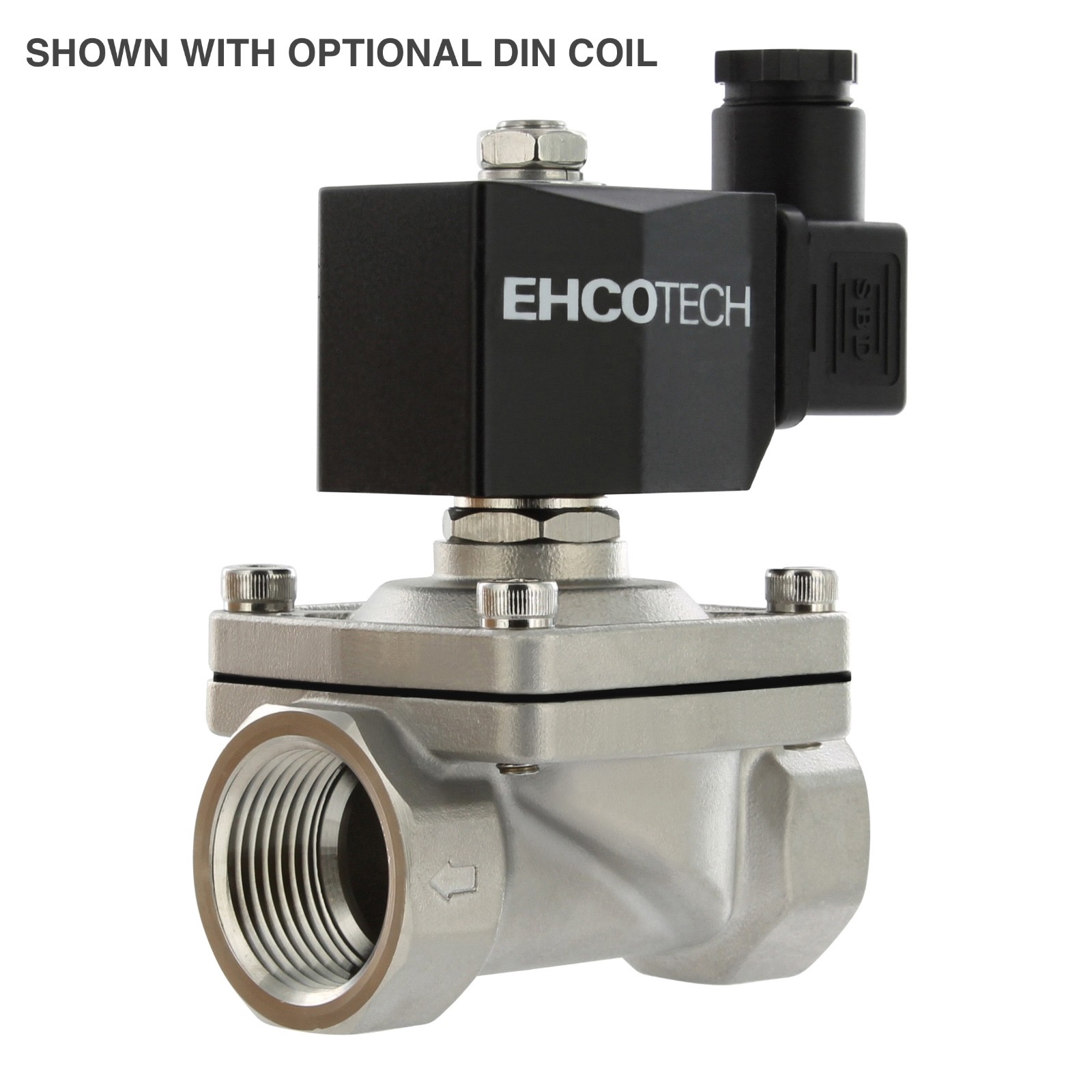 1″ NPT 110V / 120V AC Solenoid Valve Stainless/Viton Electric Water Air Fuel NC