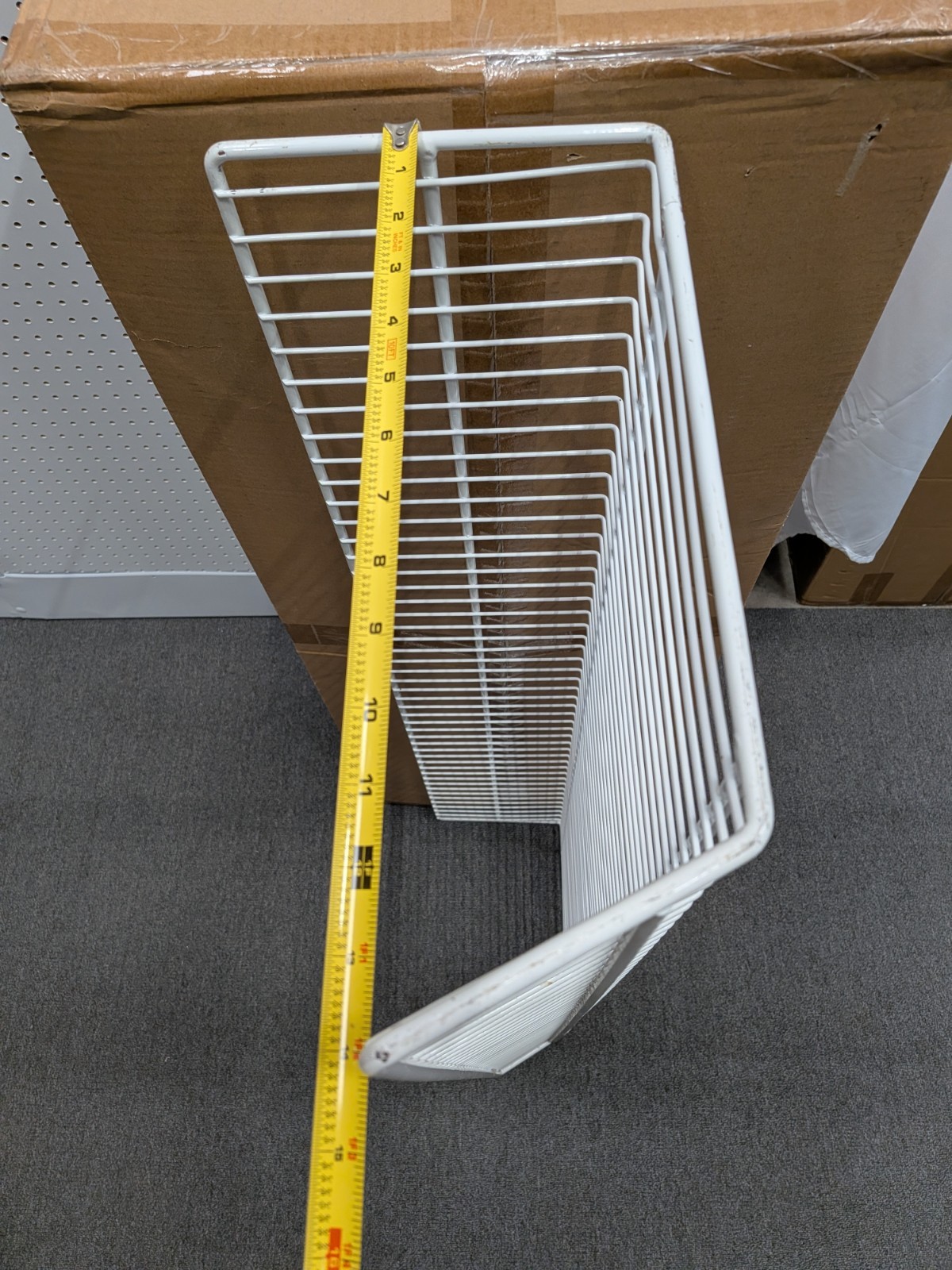 Lozier Gondola Shelving Wire Basket Endless Basket 939-3473-02-W Case Of 6 White