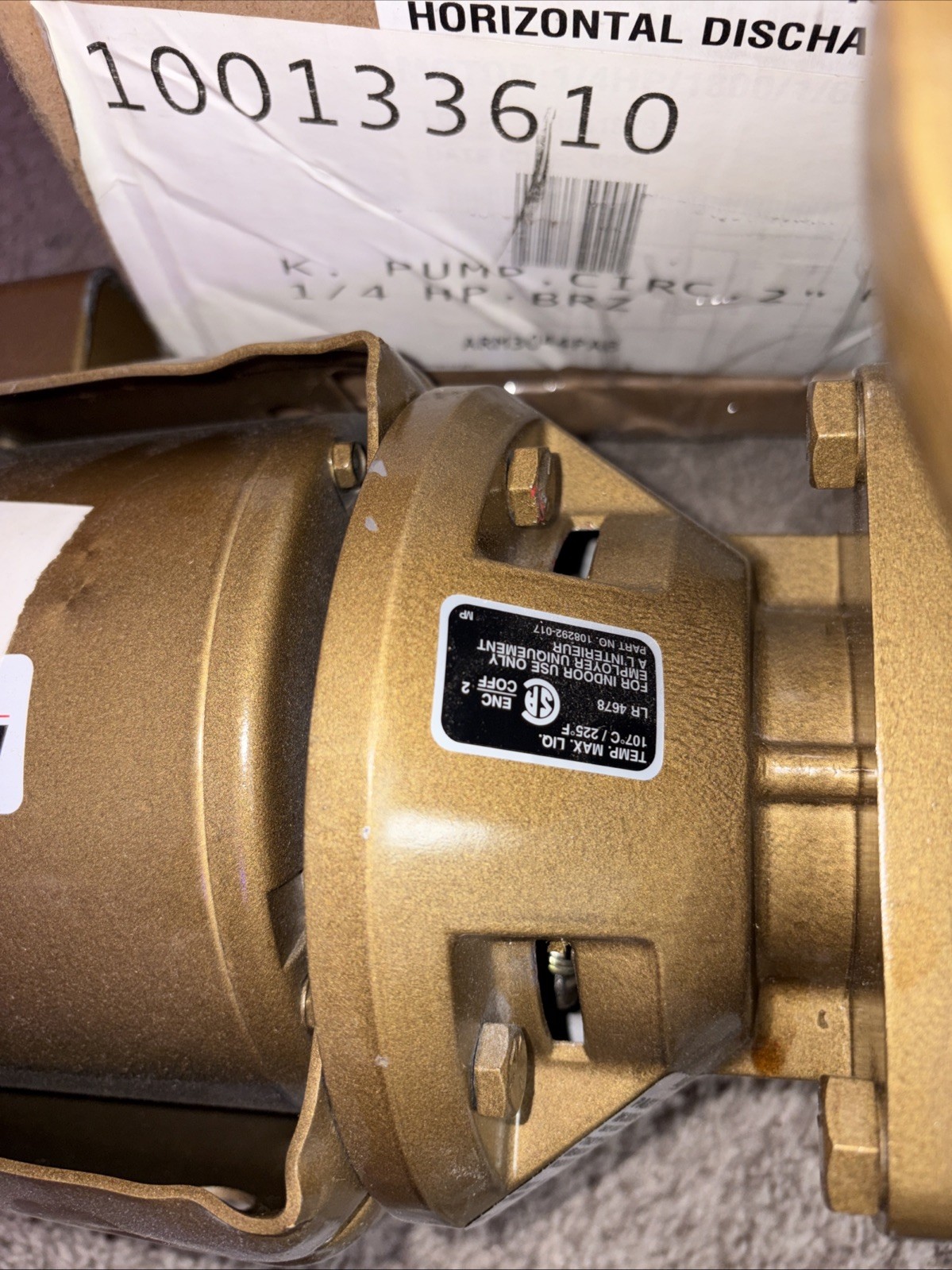 ARMSTRONG 114109-864 LS 45 AB 115V 1725 RPM – 1/4 HP NEW