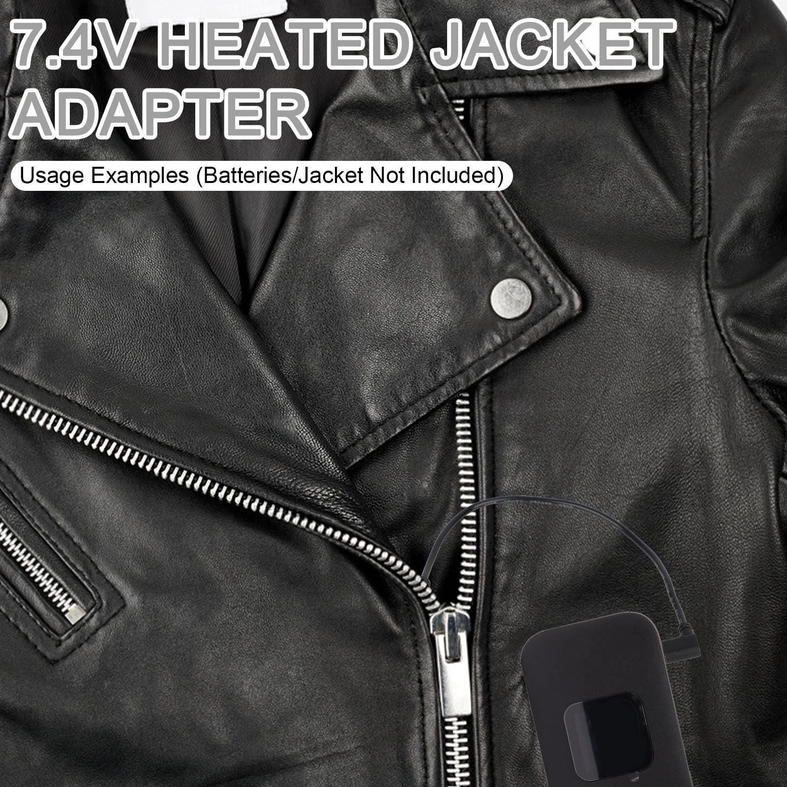 2pcs Type-C to DC Adapter for ORORO Jackets and Vests, 7.4V Heated Vest Adapter