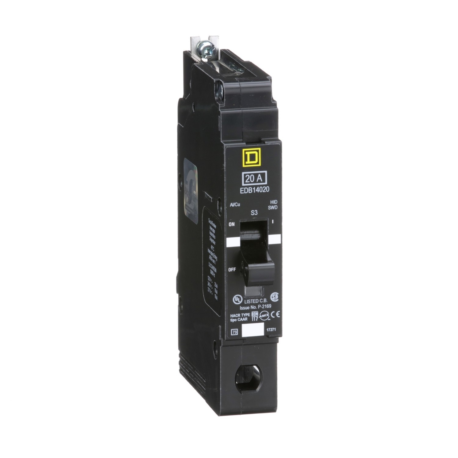 SQUARE D EDB14020 20A CIRCUIT BREAKER ($15 OBO)
