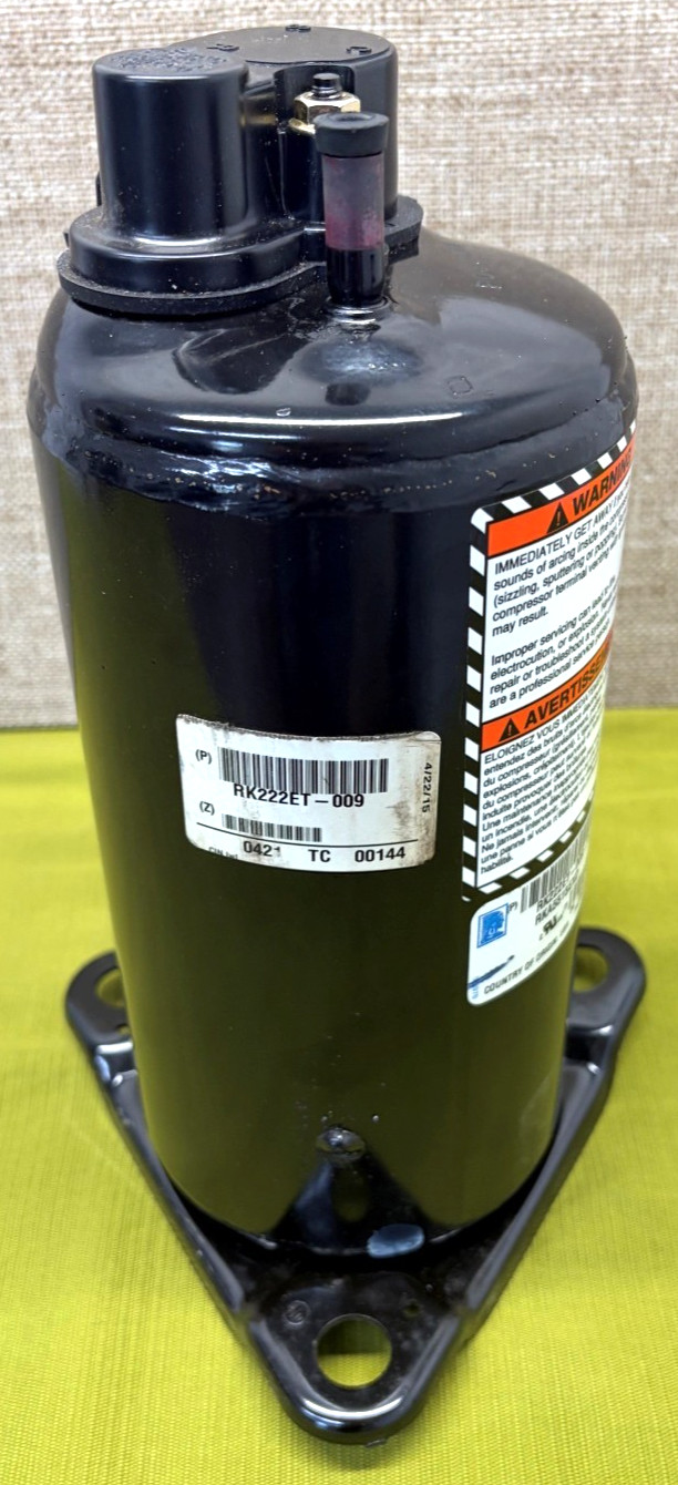 Tecumseh 1 1/4 HP Compressor RK222ET-009-A4