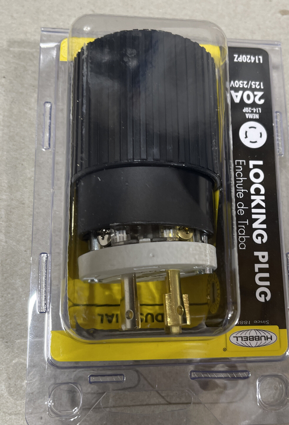 3 Pack NEMA INDUSTRIAL GRADE Locking Plug 20A 125/250V (NEMA L14-20P)