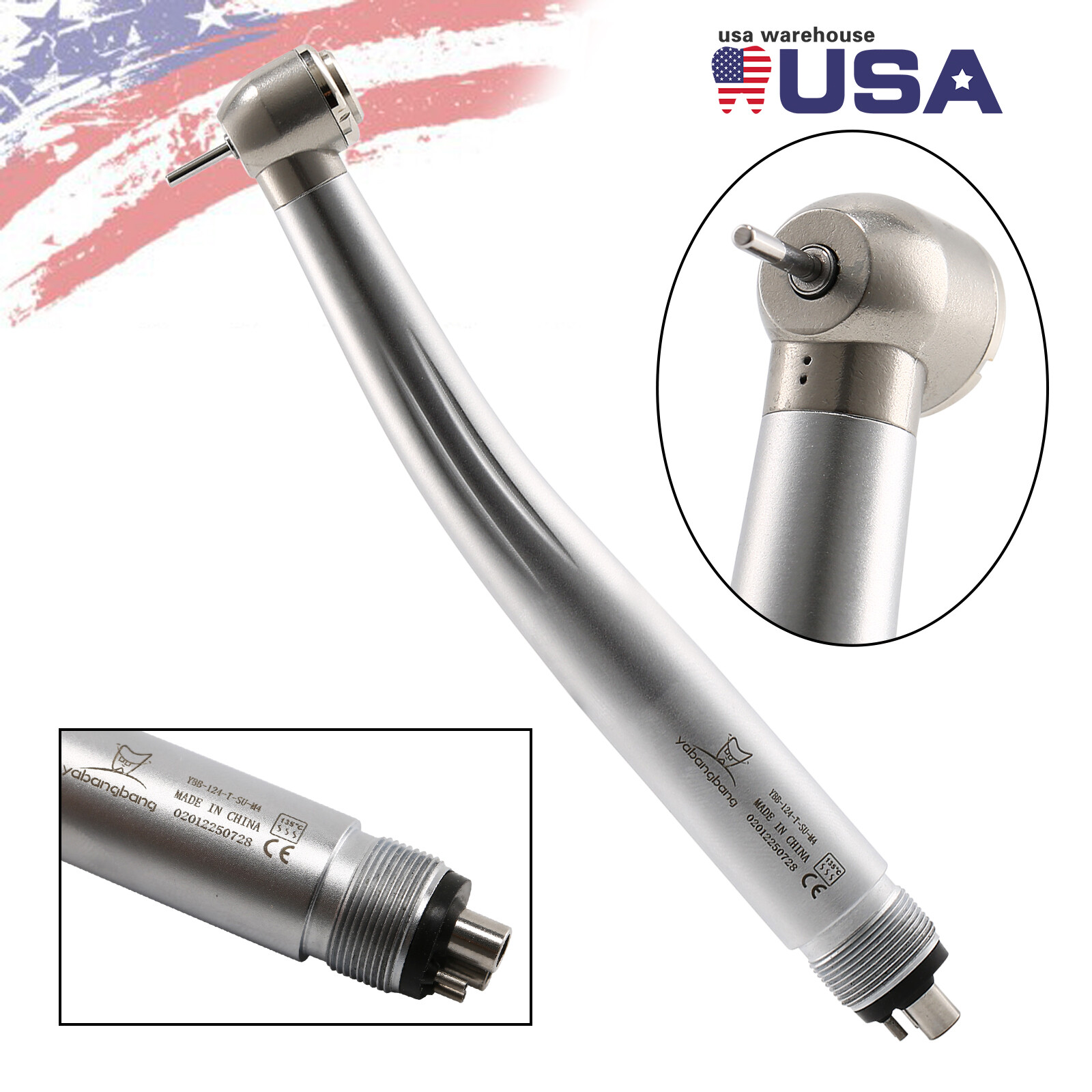 Dentist Dental High Speed / LED E-generator / Fiber Optic Handpiece Push 2/4/6H