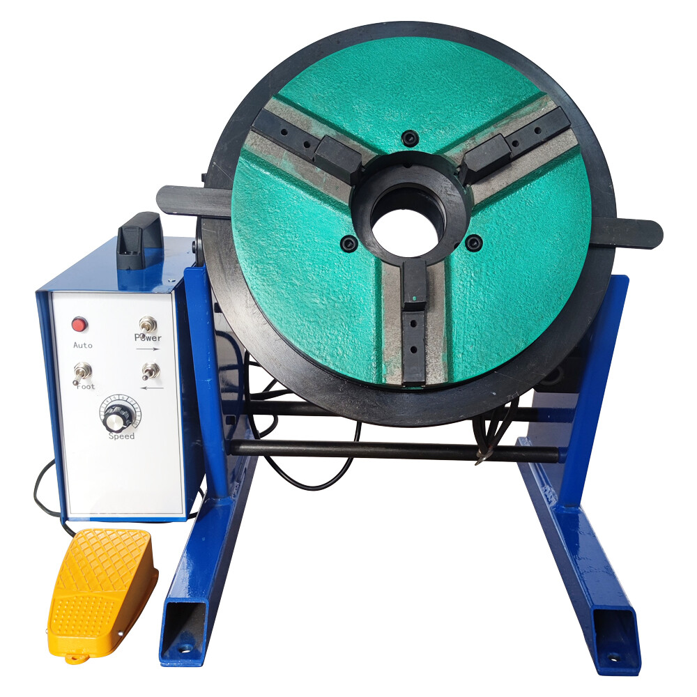 100Kg High Precision Manually Flip Welding Positioner Turntable with 300mm Chuck