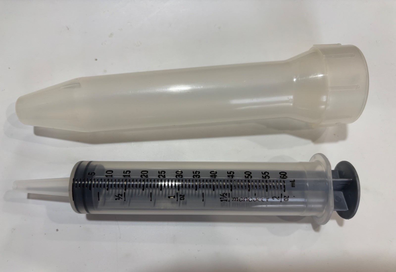 MonoJect Syringe – 60 ML(CC) With Catheter Tip – New 2 pack