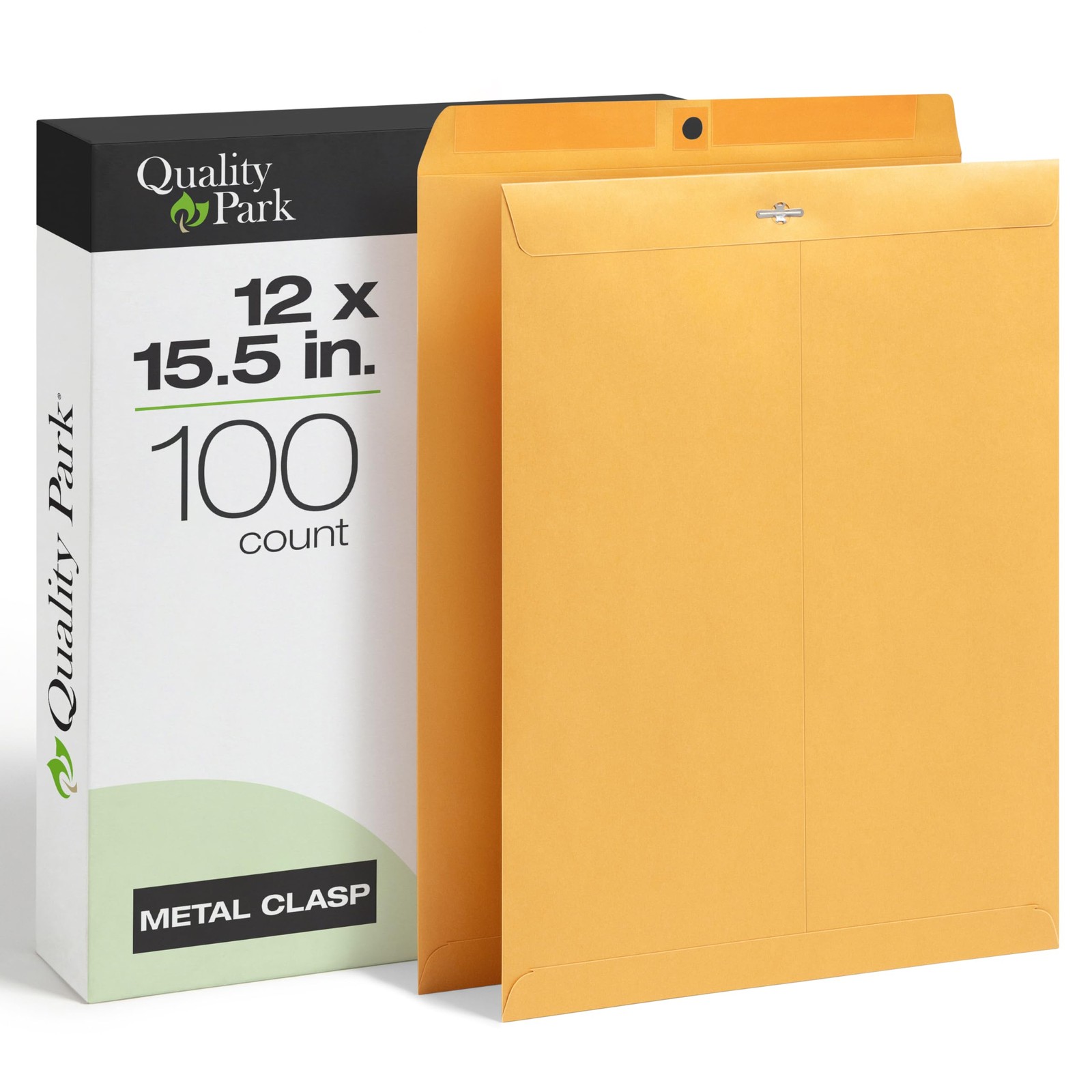 12 x 15-1/2 Clasp Envelopes, Clasp and Gummed Closures, for Oversized Papers,…