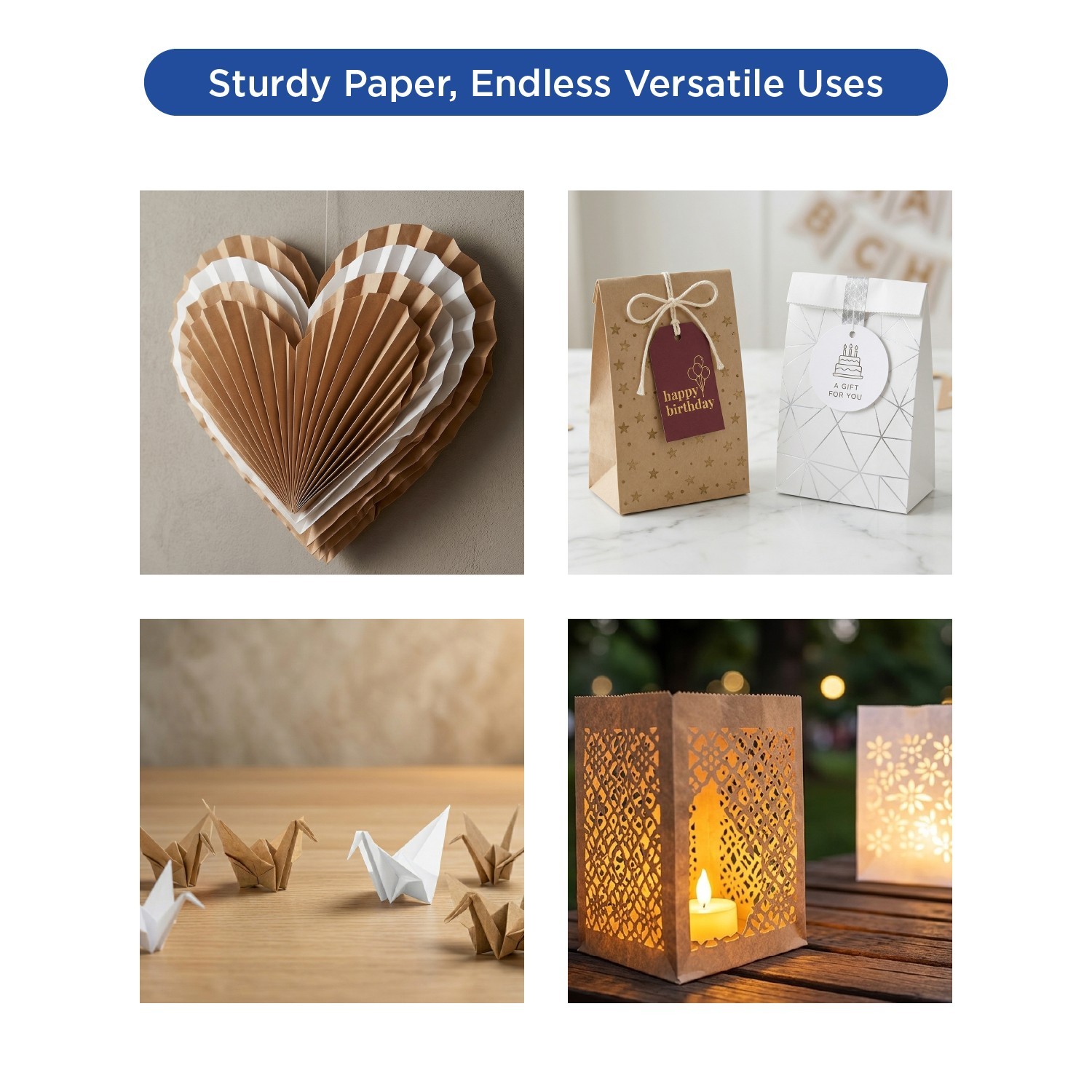 Karat 20 LB Paper Bag (Kraft) – 500 ct, FP-SOS20K (500)
