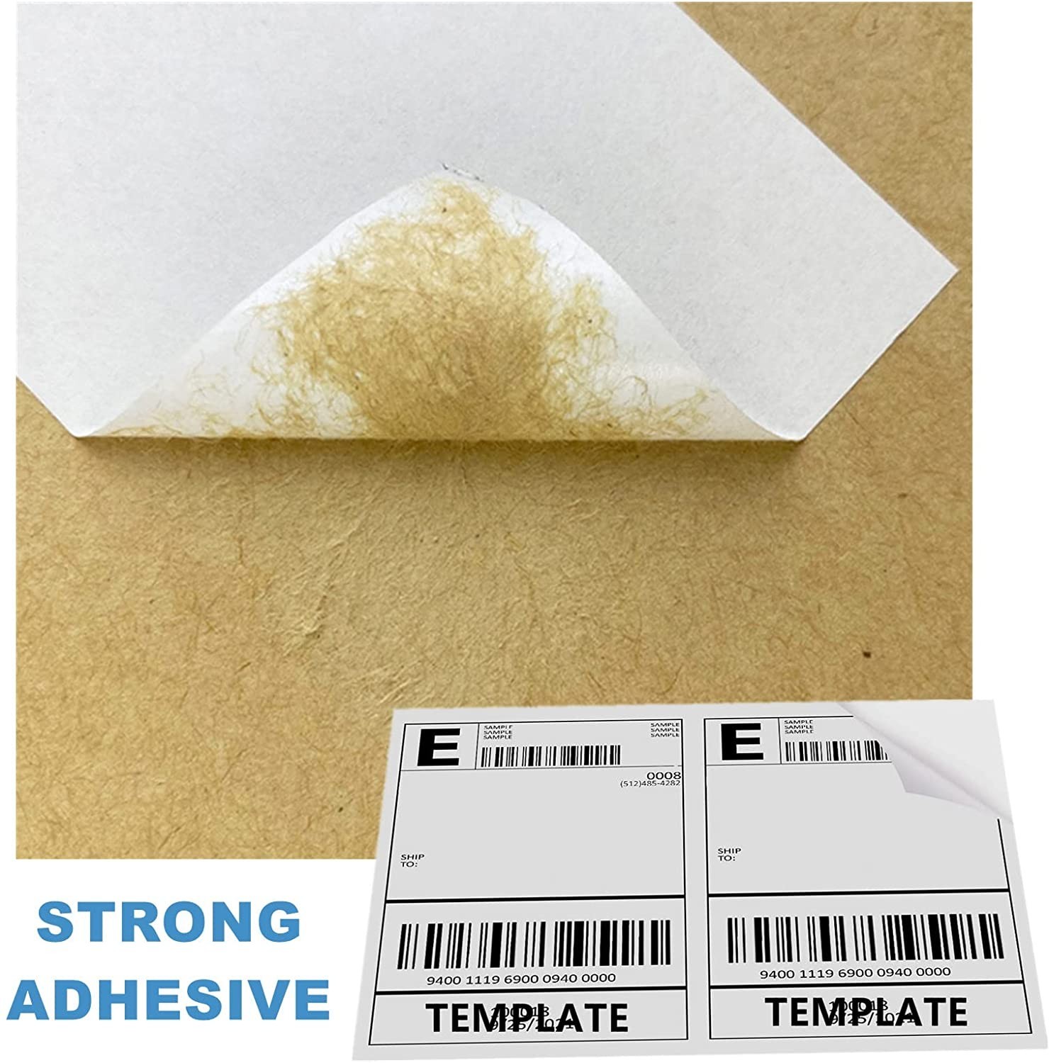 100 Shipping Labels Half Sheet Print Rounded Corners 5-1/2″ x 8-1/2″ Laser Ebay
