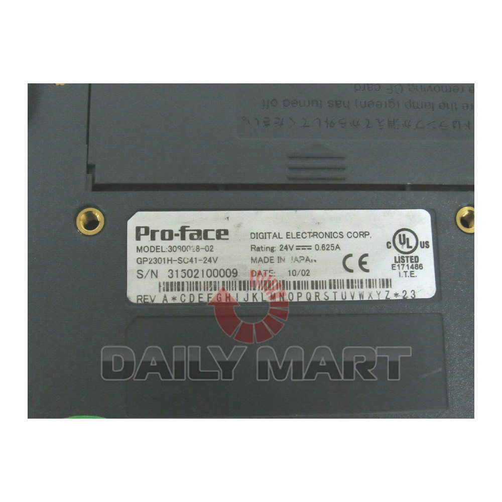 Used & Tested PRO-FACE GP2301H-SC41-24V Touch Screen