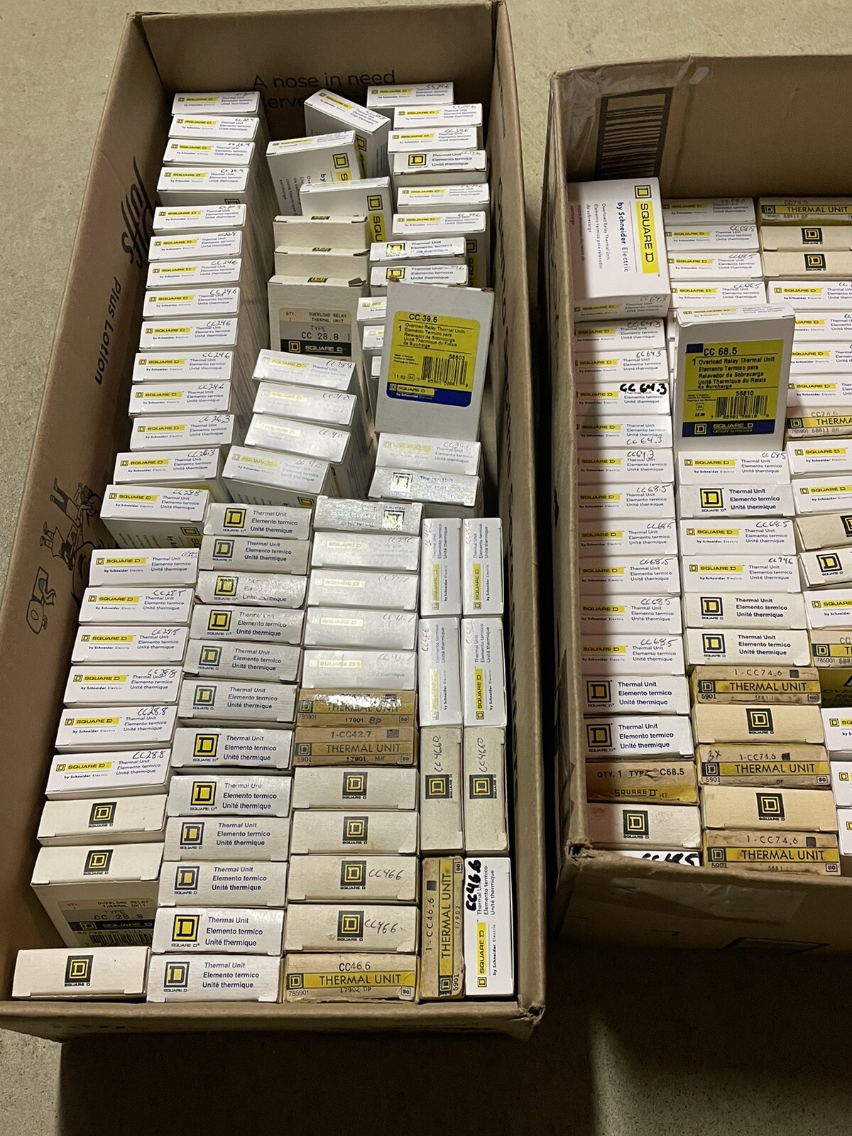NIB Square D Type CC Thermal Overload Heater Units, Sizes CC20.9 – CC219.0