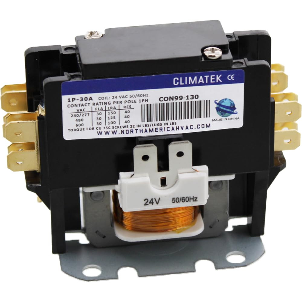 Single Pole / 1 Pole 30 Amp Condenser Contactor Fits Goodman Amana CONT1P025024V