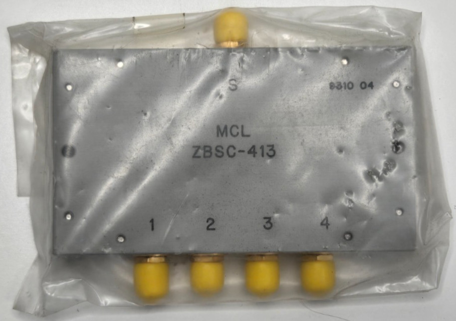 Mini-Circuits ZBSC-413 Power Splitter/Combiner 4 Way-0º 50Ω 10-800 MHz Enclosed