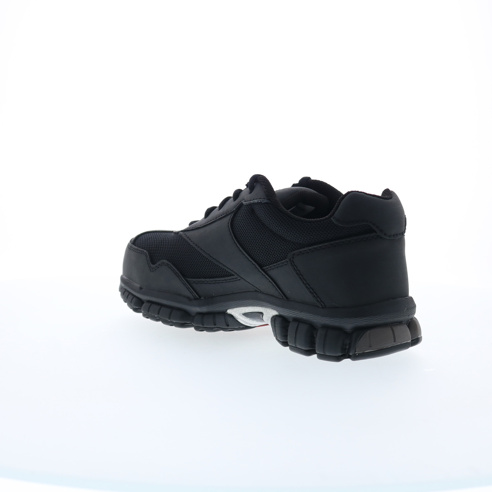 Reebok Work Ketia RB4895 Mens Black Leather Lace Up Athletic Work Shoes