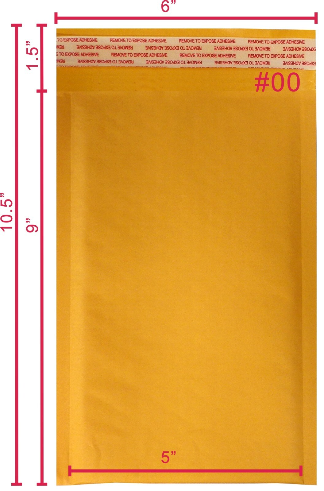Yens® 250 #00 5×10 Kraft Bubble Padded Envelopes Mailers Inner 5 X 9 250KF00