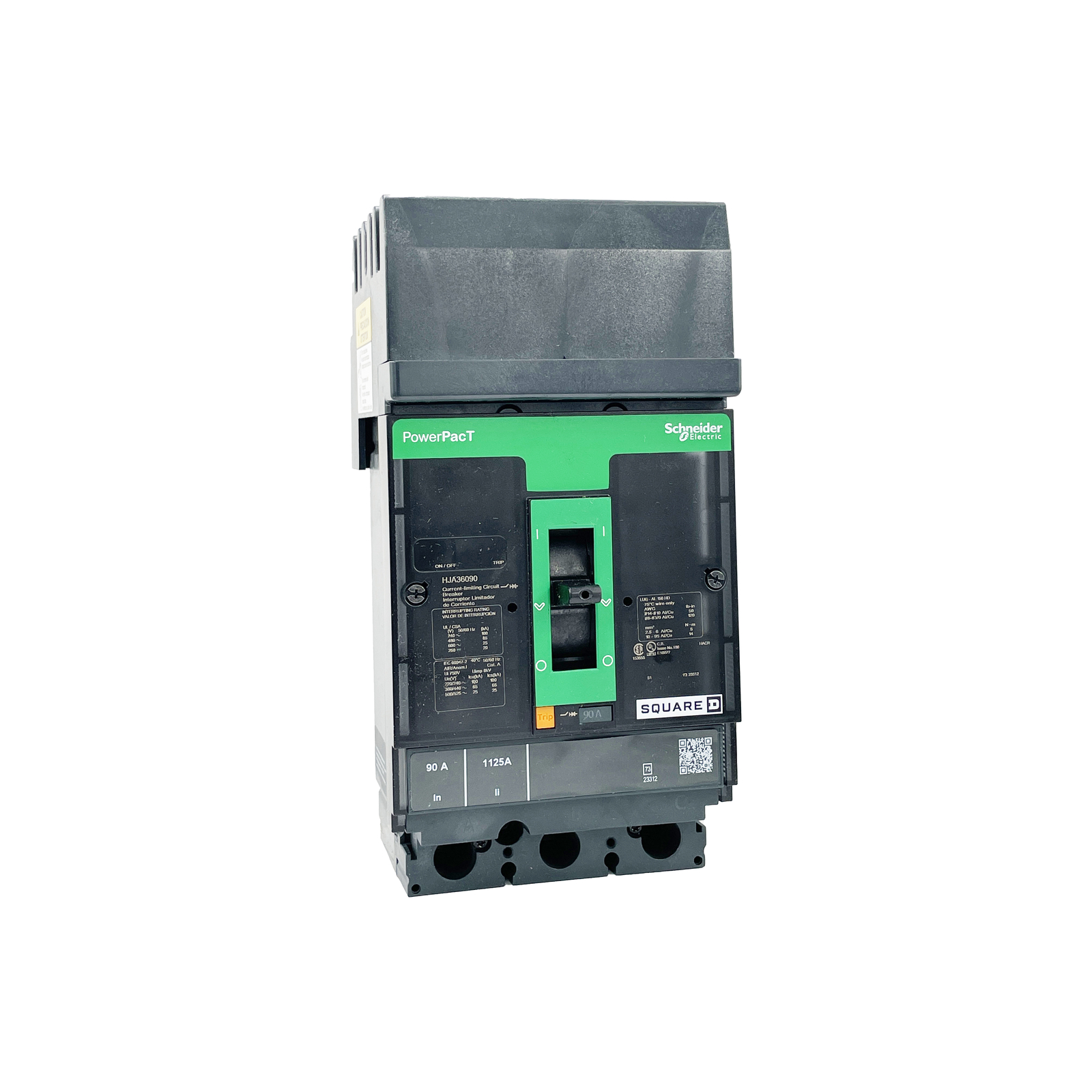 NEW – SQUARE D – HJA36090 – CIRCUIT BREAKER – PowerPacT H, 90A, 3 Pole, 600VAC
