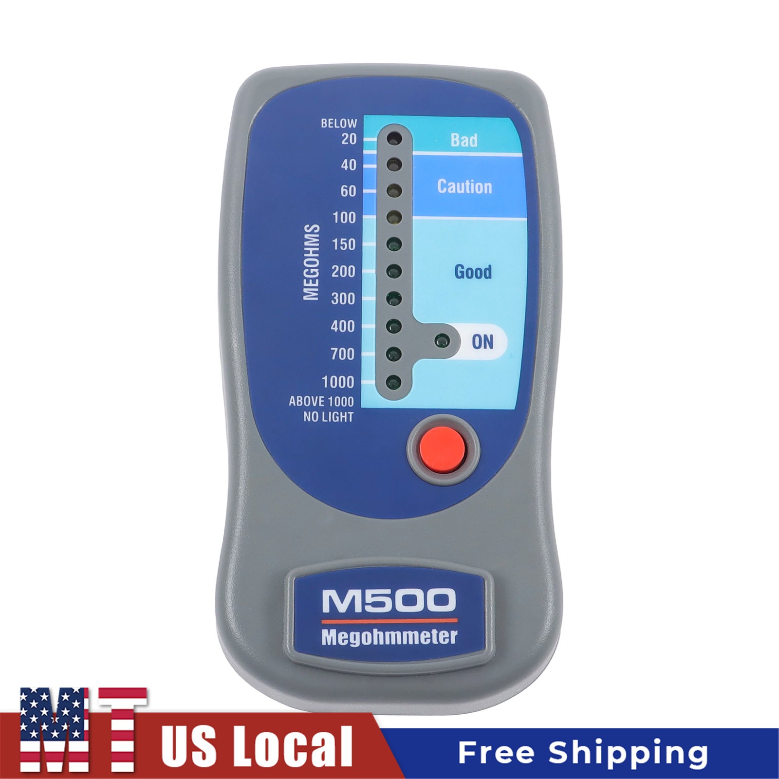 Digital M500 Insulation Tester, Megohmmeter & Compressor Tester for HVAC