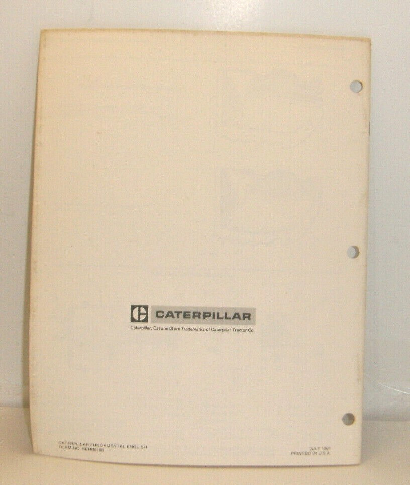 Cat V110, V130, V150 Vehicle Systems Manual Lift Trucks (SENB8196) {P8520}