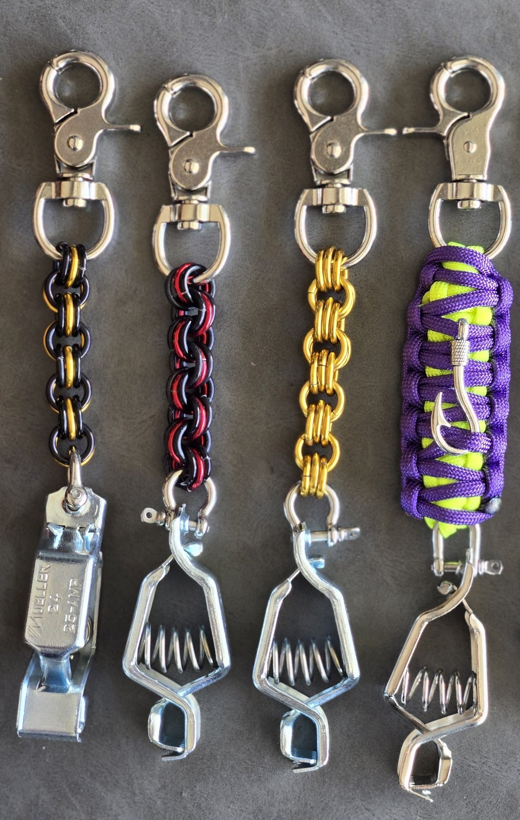 Glove Clip Keychain | Handmade Chainmail Glove Holder | Pick Your Color