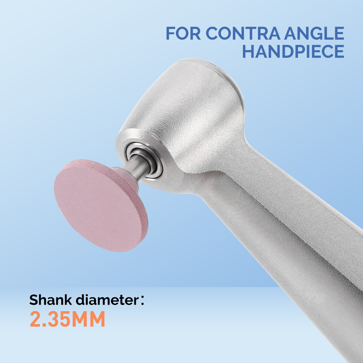 Dental RA Latch Type Composite Polishing Burs Brush Silicone Rubber with Diamond