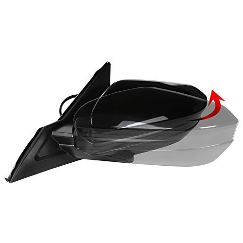 Honda Civic 16-21 Glossy Black ABS Driver Left Power 3 Pin Side Mirror
