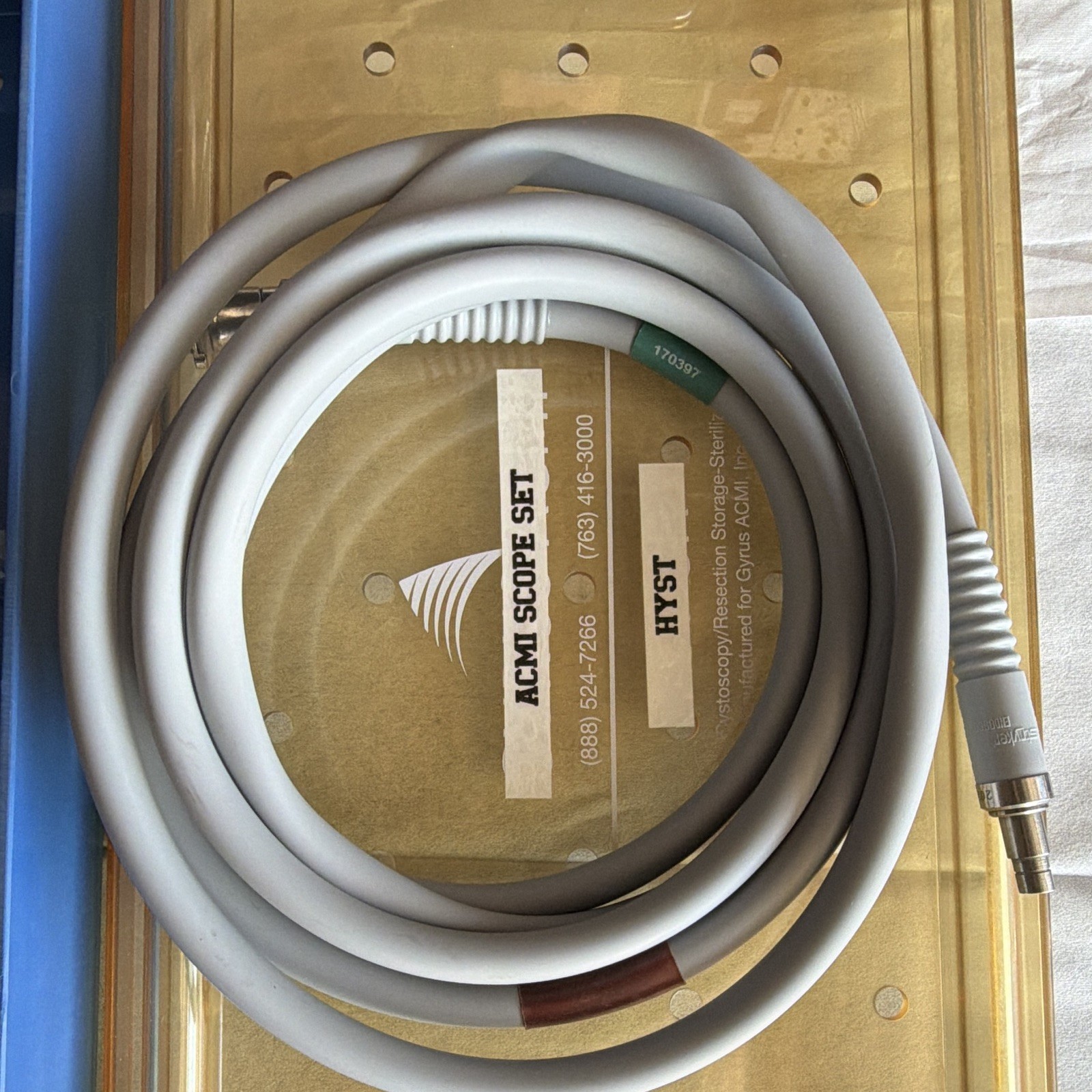 ACMI M3-70A Rigid Cystoscope 23Fr 12° 12in w/ Sterilization Tray