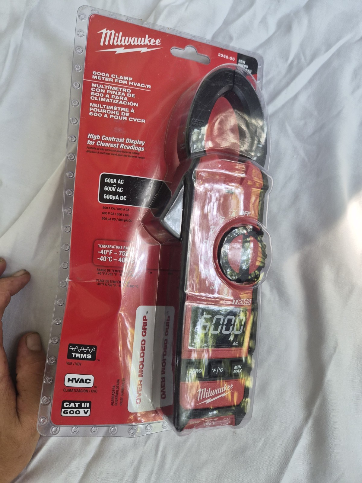 Milwaukee 2236-20 Clamp Meter for HVAC/R – Red NEW