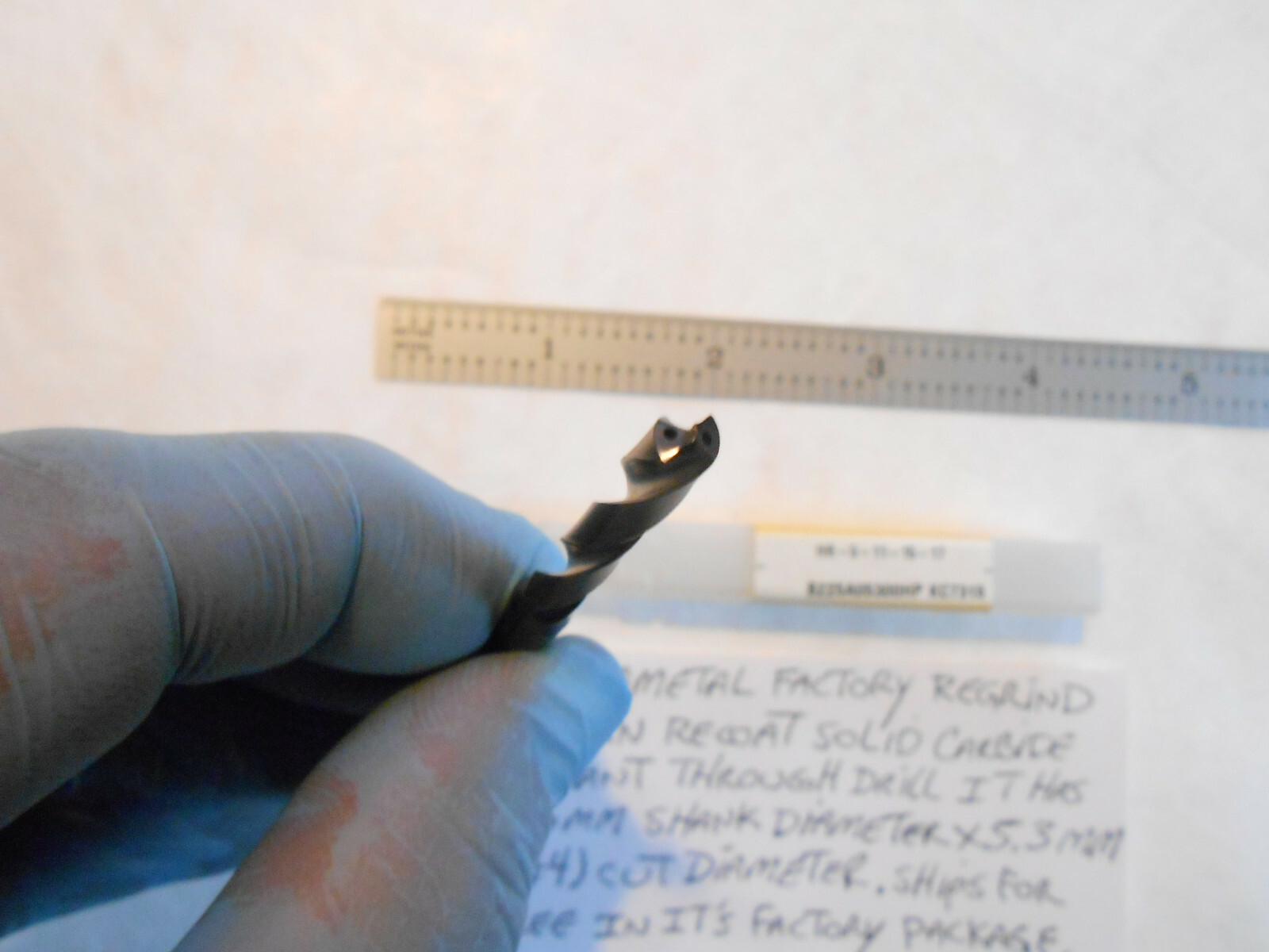 KENNAMETAL REGRIND & TIALN RE-COAT COOLANT THRU CARBIDE DRILL #4 DIA. X 2.89″ L